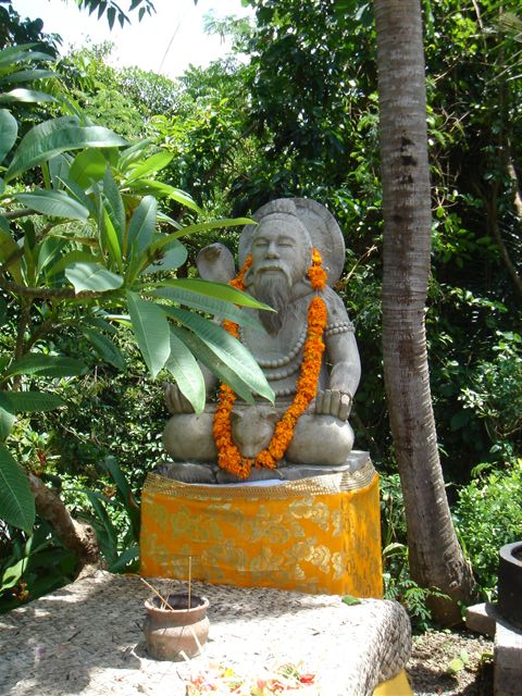 statue in garden